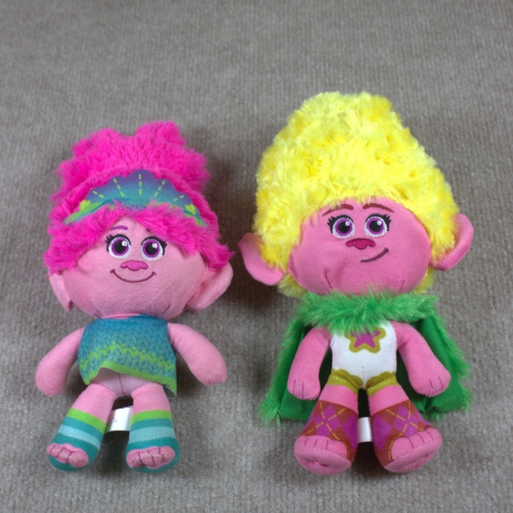 DreamWorks Trolls Band Together Poppy and Viva Plush Set 10-11 Inch Stuffed Doll